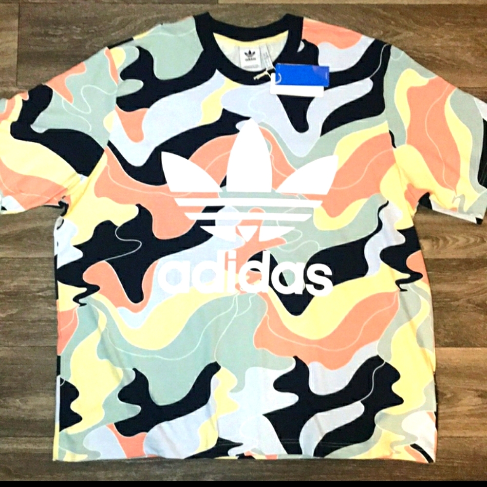 Rare Adidas Camo T-Shirt 2XL